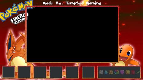 Pokemon Fire Red Overlay Template Download And How To Edit Youtube