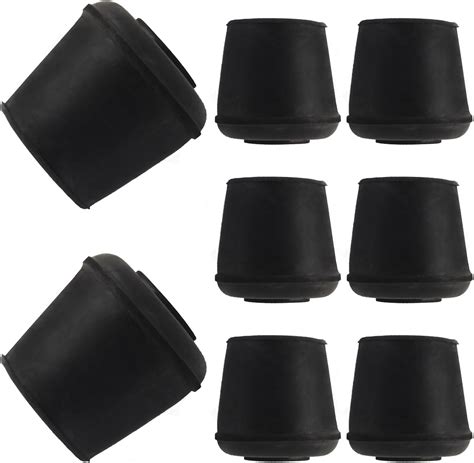 Suiwotin 8pcs 1 1 8 Inch Round Chair Leg Tips Caps Non Slip Rubber