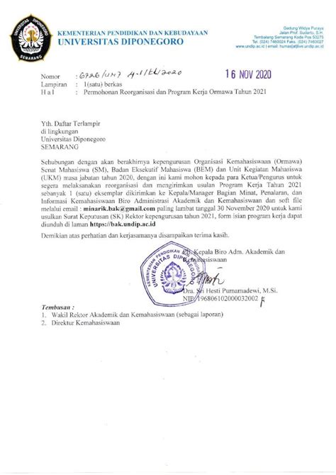 Pdf Bak Undip Ac Id Senat Mahasiswa Sm Badan Eksekutif Mahasiswa