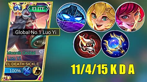 Luo Yi So Hard Play Vs New Hero Joy Luo Yi Best Build Mlbb Youtube