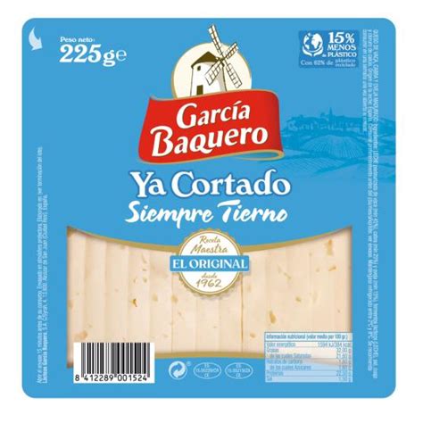 QUESO CURADO YA CORTADO 250G GARCIA BAQUERO Supermercados Plaza