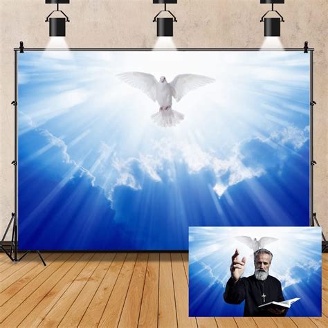 Amazon Oerju X Ft Jesus Christ Backdrop Holy Peace Dove Heaven