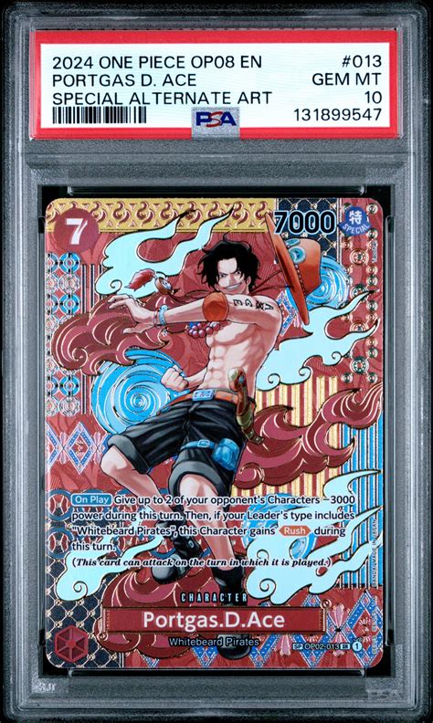 2024 One Piece OP08 Two Legends #013 – Portgas D. Ace (Special Alterna