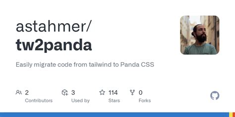 GitHub Astahmer Tw2panda Easily Migrate Code From Tailwind To Panda CSS