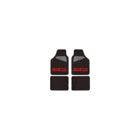 Sparco Versa Auto Fu Matten Set Spc Universal Schwarz Rot