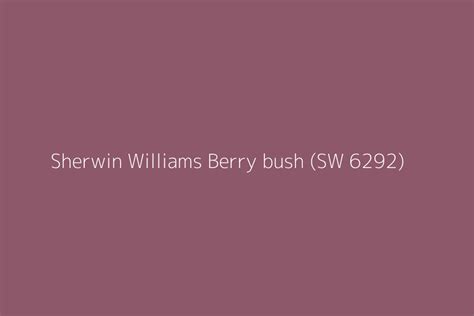 Sherwin Williams Berry Bush Sw Color Hex Code