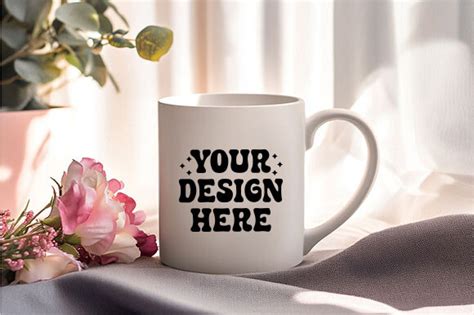 Valentines Day Coffee Mug Mockup White Graphic By Svg Design Shop
