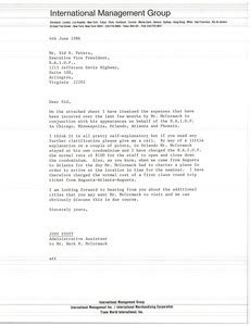 Letter From Judy Stott To Sid R Peters Digital Commonwealth