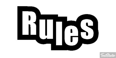 Rules Word Animated  Logo Designs