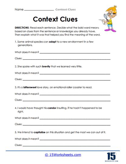 Free Context Clues Notes 5th Grade Download Free Context Clues Notes 5th Grade Png Images Free