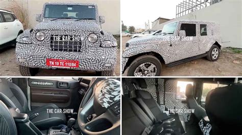 Mahindra Thar 5 Door Walkaround Video Interiors Exteriors Spied