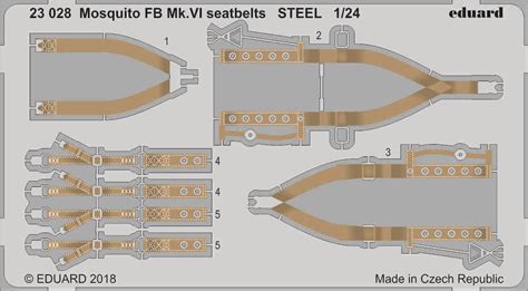 Mosquito Fb Mk Vi Seatbelts Steel Airfix Eduard