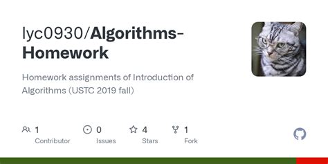 Github Lyc Algorithms Homework Homework Assignments Of