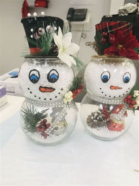 Adorable Diy Fishbowl Snowman Ideas