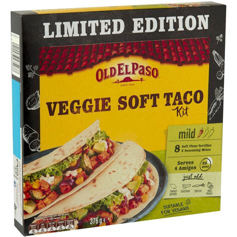 Old El Paso Veggie Soft Taco Kit Mexican Style 376g Woolworths