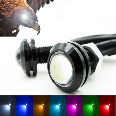 Pcs W Mm Eagle Eye Led Lights Car Led Daytime Running Lights Auto