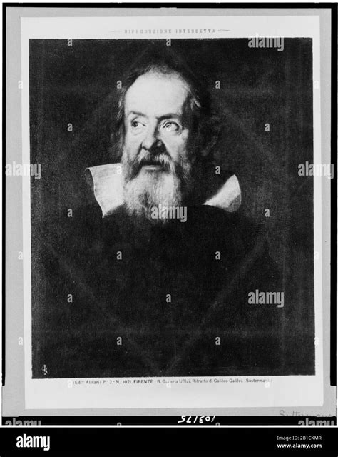 Galileo Galilei Half Length Portrait Facing Left Stock Photo Alamy