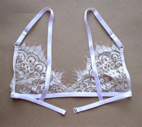 White Bralette Lace Bralette Wedding Bralette Bride Bralette Etsy