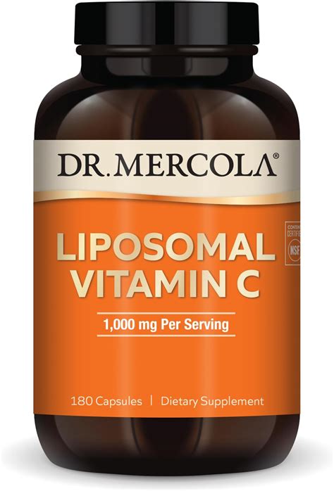 Amazon Dr Mercola Liposomal Vitamin C 1 000 Mg Per Serving 90