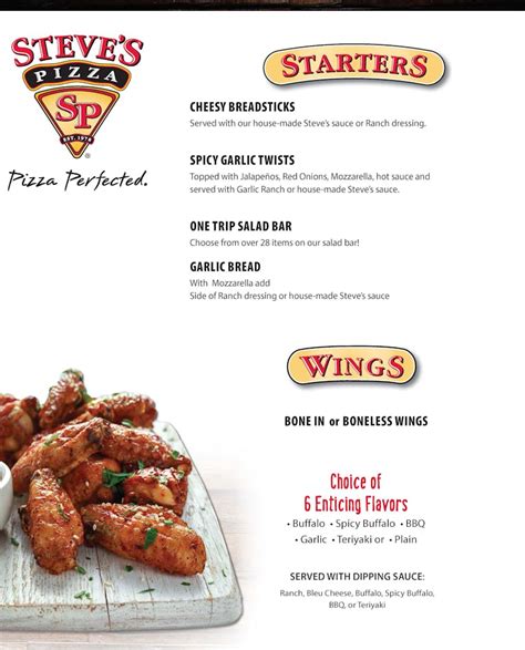 Menu - Steve's Pizza (Order Online)