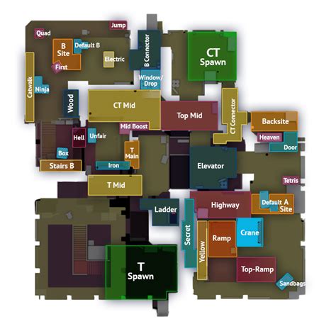 All Csgo Callouts Detailed Map Overviews