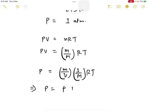 SOLVED: Assuming ideal behavior, what is the density of argon gas at ...