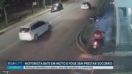 V Deo Motorista Bate Em Moto E Foge Sem Prestar Socorro Em Curitiba