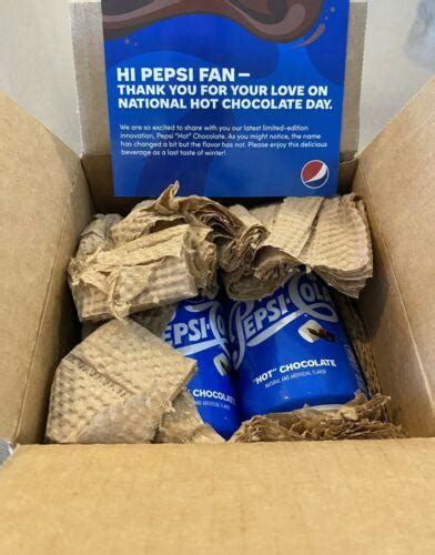 Pepsi Hot Chocolate Limited Edition 2 Cans Bonus Promo Card Brand