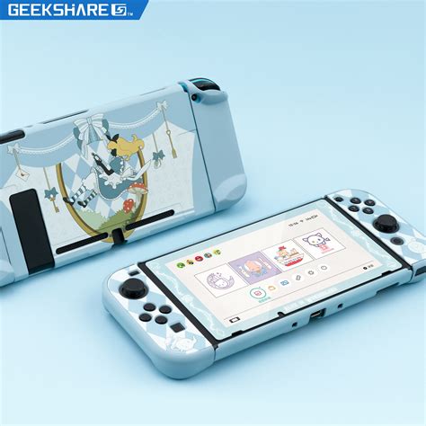 Geekshare Funda R Gida Para Nintendo Switch Carcasa Con Agarre Trasero