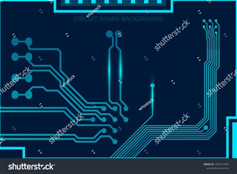 Circuit Board Design Background Vector Illustration Stock Vector ...