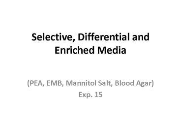 PPT Selective Differential And Enriched Media PowerPoint