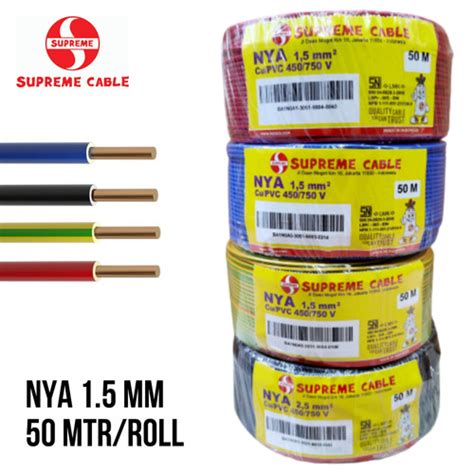 Jual Kabel Supreme Nya X X Mm M Meter Kawat Tunggal