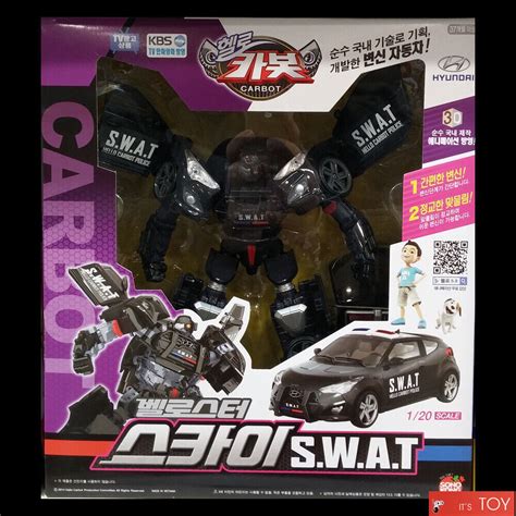 Hello Carbot Veloster Sky S W A T Transformers Transforming Robot Figure Car Toy 8807633149012