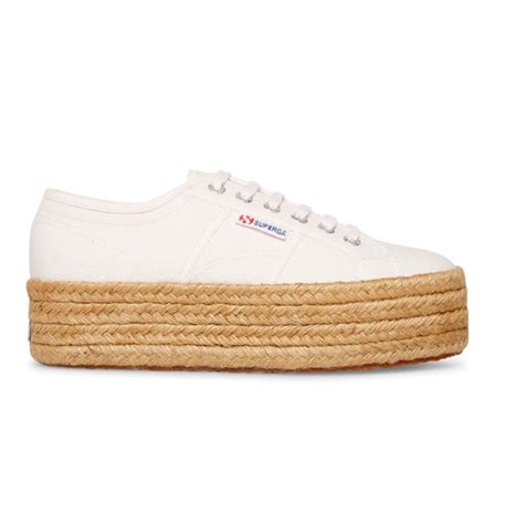 Superga Light Pink Rope Platforms Gem