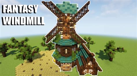 Minecraft Windmill Tutorial How To Build A Fantasy Windmill Youtube