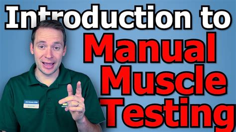 Introduction To Manual Muscle Testing Mmt Youtube