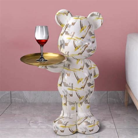 Graffiti Bear Tray Large Statue Corx Designs