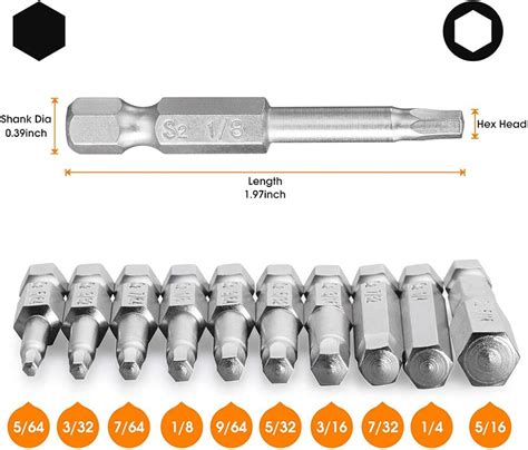 Allen Wrench Drill Bits Hex Key Bit Set For Drill And Impact Driver