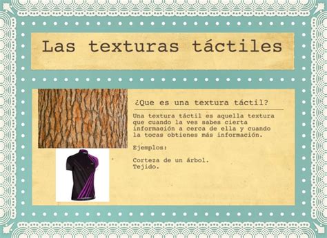 Ejemplos De Tipos De Texturas Tactiles Xili