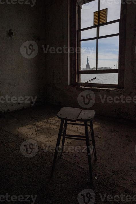 Quarantine Room Statue Of Liberty View From Ellis Island Abandoned