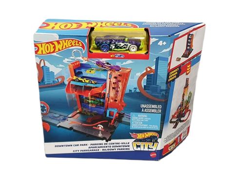 HOT WHEELS CITY RAJDOWY PARKING MAŁY ZESTAW Tory samochodowe