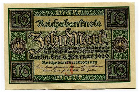 Mark Reichsbanknote Germany Numista