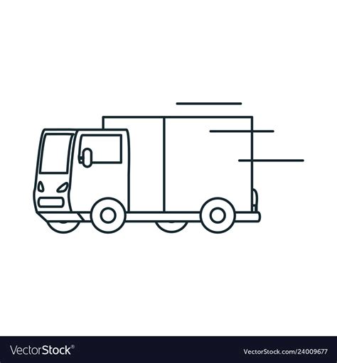 Delivery Service Truck Icon Royalty Free Vector Image