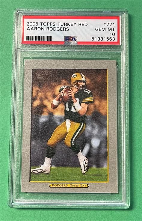 Topps Turkey Red Aaron Rodgers Rookie Rc Psa Gem Mint