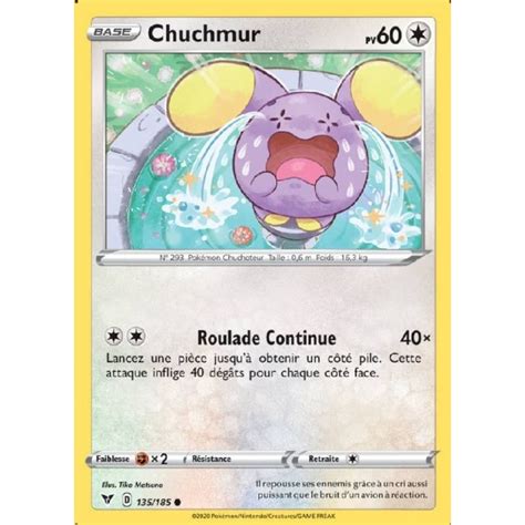 Chuchmur 135 185 EB4 Carte Pokémon commune neuve VF