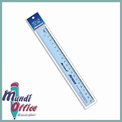 Regla Cristal Artesco Mundi Office