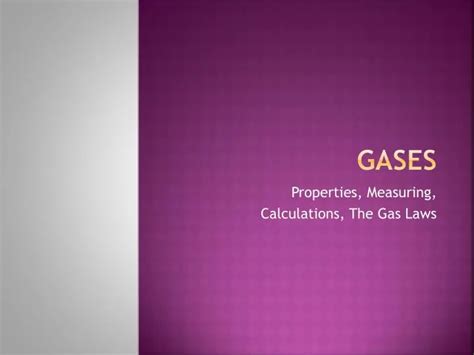 Ppt Gases Powerpoint Presentation Free Download Id2214757