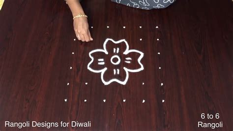 Diwali Kolam Divali Special Rangoli Design Muggulu Simple