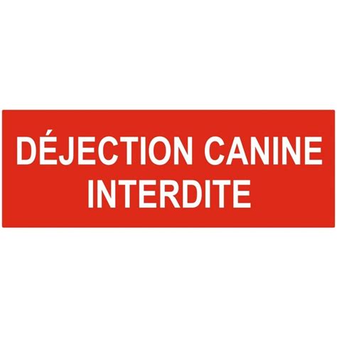 Panneau déjection canine interdite Sticker A moi Etiquette Autocollant