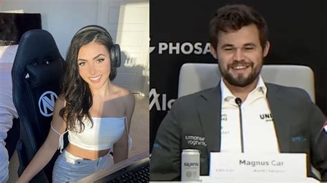 Andrea Botez Asks Magnus Carlsen How The Knight Moves In Press